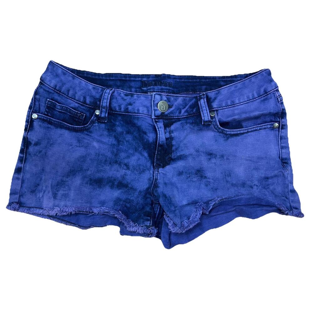 Vintage Y2K BUNDLE Tie Dye Micro Jean Mini Denim Shorts Size 11 Low Rise - Picture 6 of 14